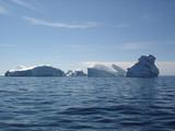 [Photo of icebergs]