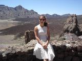 [Photo of Tatiana and La Catedral near El Teide]