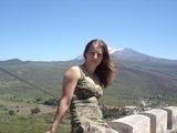 [Photo of Tatiana and El Teide near Masca]