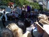 [Interesting signs at SF Pride 2001 parade]