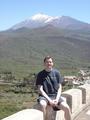 [Photo of Liam and El Teide near Masca]
