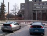[Two Insights looking out at the Math building]